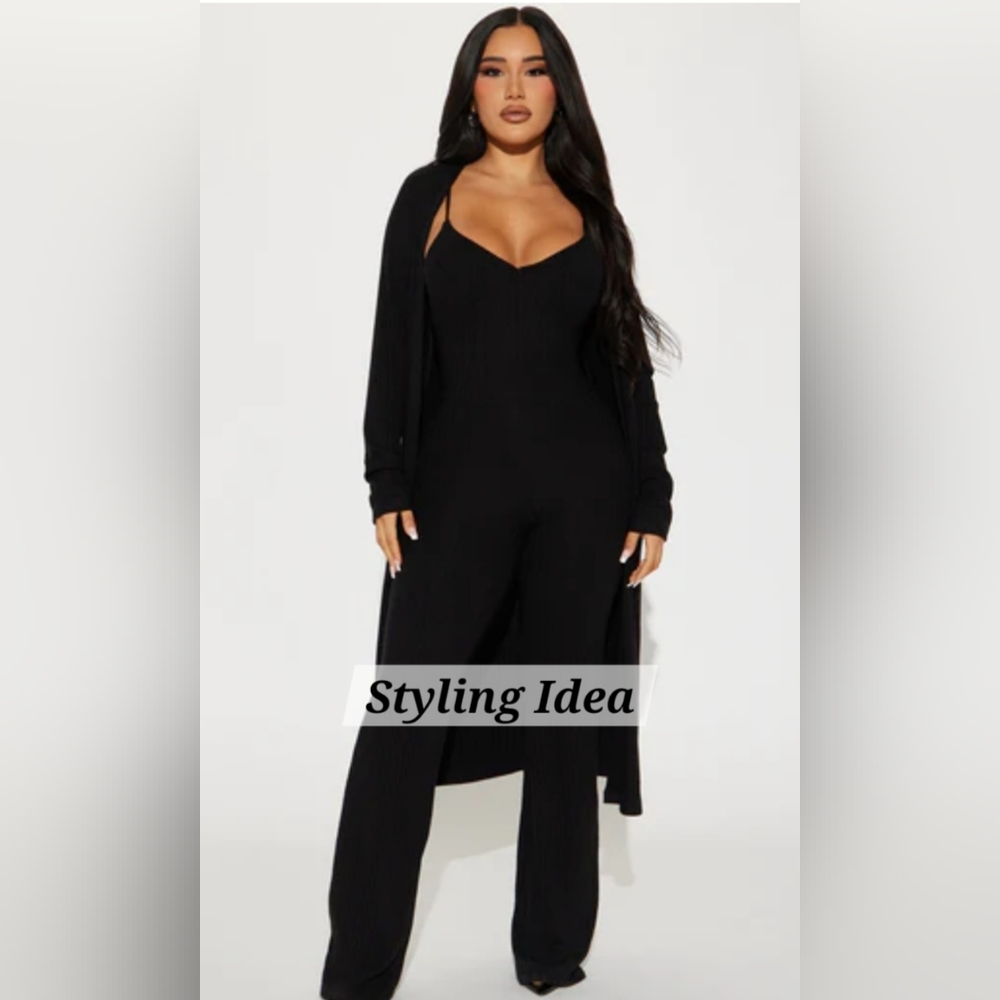 90 Degree by Reflex- FLARED Leg - Boot Cut JUMPSUIT - Picture 5 of 12